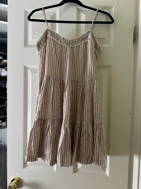 Saltwater Luxe Striped Mini Dress NWT Small | Flowy Tiered Summer Dress